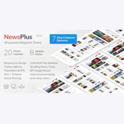NewsPlus – News and Magazine WordPress theme
