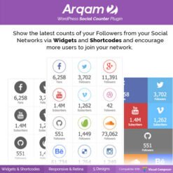 Social Counter Plugin for WordPress – Arqama