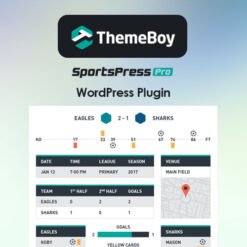 SportsPress Pro WordPress Plugin Including All Extension Yoast, Facebook and Twitter