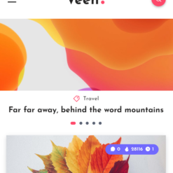 Veen - Minimal & Lightweight Blog for WordPress